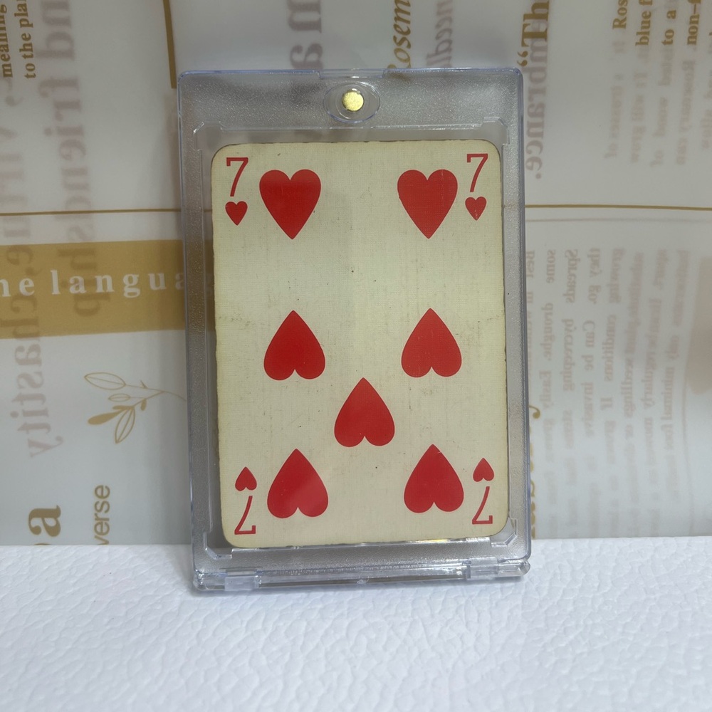 LOUIS VUITTON CARD "7 OF HEARTS" - Picture 5 of 5